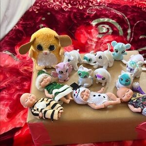 Plush Yellow Dog Toy an  Small Pets